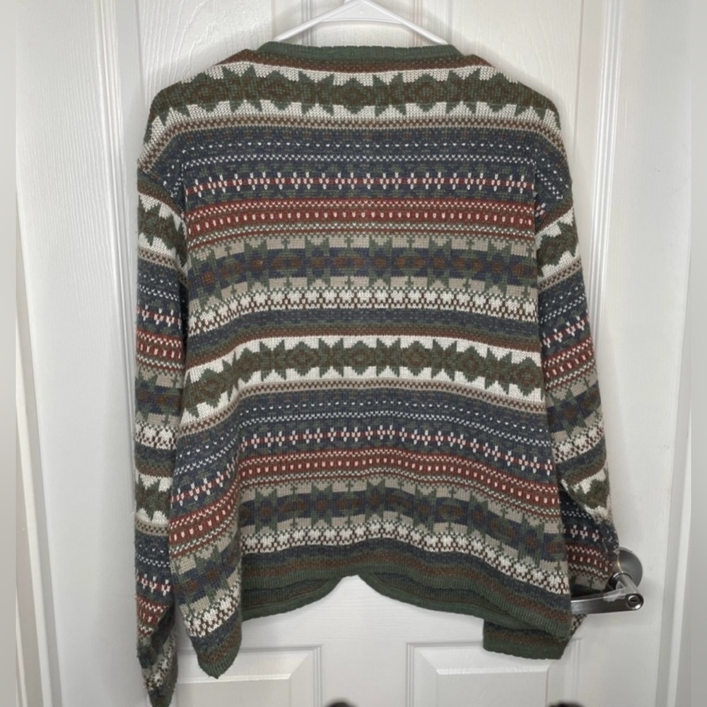 Vintage Fair Isle Cardigan Sweater - Picture 2 of 11